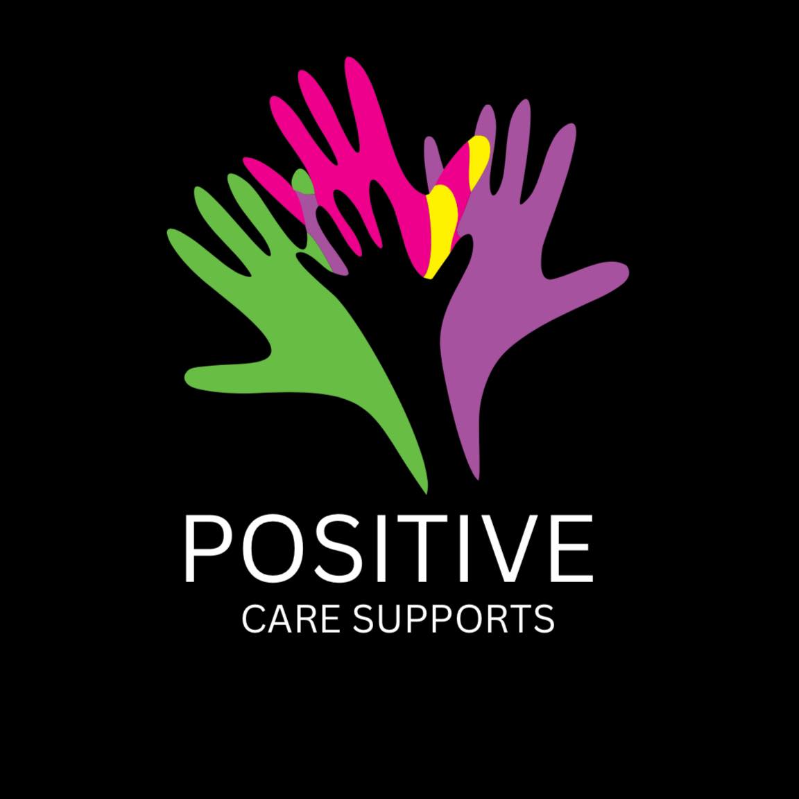 Positive Care Supports Logo - Stacked